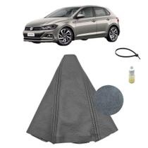 Forração Coifa Couro Marcha Alavanca Câmbio Manual Polo Comfortline 2018 Á 2026