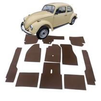 Forração Fusca Carpete Do Assoalho Marrom Kit 11 Peças