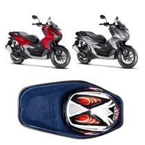 Forração Honda ADV 160 Baú Acessório Forro Azul Scooter