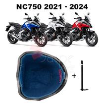 Forração Honda NC 750X 2023 Baú Forro Azul + 1 Antena