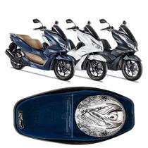 Forração Honda Pcx 160 2023 Acessório Forro Azul + Divisória