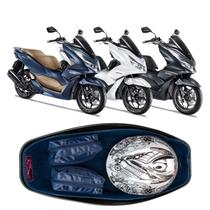 Forração Honda Pcx 160 2023 Acessório Forro Premium Baú Azul