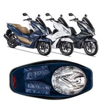 Forração Honda Pcx 160 2023 Acessório Forro Premium Baú Azul