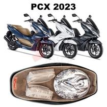 Forração Honda Pcx 160 2023 Acessório Forro Premium Baú Bege