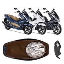 Forração Honda Pcx 160 2023 Baú Forro Marrom + Guidão