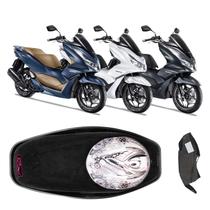 Forração Honda Pcx 160 2023 Baú Forro Preto + Guidão