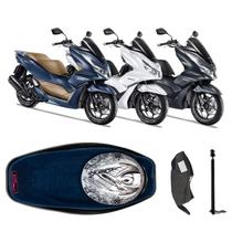 Forração Honda Pcx 160 2023 Forro Azul + Guidão + 1 Antena