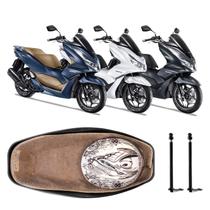 Forração Honda Pcx 160 2023 Forro Baú Bege + 2 Antenas
