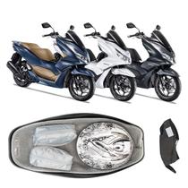 Forração Honda Pcx 160 2023 Forro Premium Cinza + Guidão
