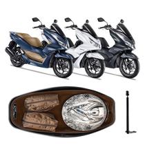 Forração Honda Pcx 160 2023 Forro Premium Marrom + 1 Antena