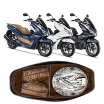 Forração Honda Pcx 160 2023 Forro Premium Marrom + Divisória