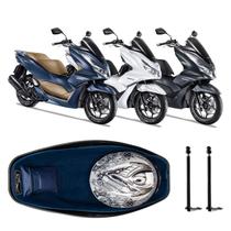 Forração Honda Pcx 160 2023 Forro Standard Azul + 2 Antenas
