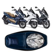 Forração Honda Pcx 160 2023 Forro Standard Azul + Divisória