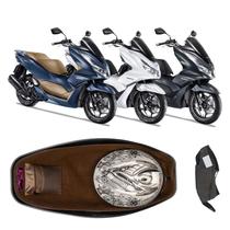 Forração Honda Pcx 160 2023 Forro Standard Marrom + Guidão