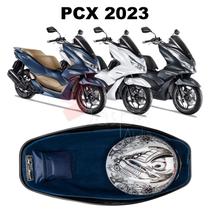 Forração Honda Pcx Dlx 2023 Acessório Forro Standard Azul