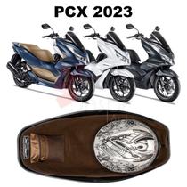 Forração Honda Pcx Dlx 2023 Acessório Forro Standard Marrom