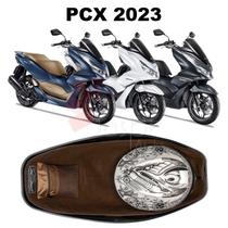 Forração Honda Pcx Dlx 2023 Acessório Forro Standard Marrom