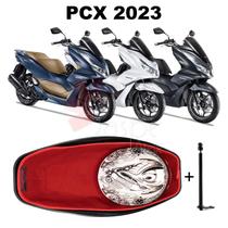 Forração Honda Pcx Dlx 2023 Forro Baú Vermelho + 1 Antena