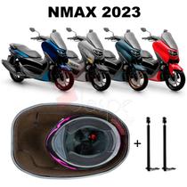 Forração Nmax 2023 Connected Baú Forro Marrom + 2 Antenas