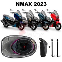 Forração Nmax 2023 Connected Forro Cinza + Guidão + 2 Antena