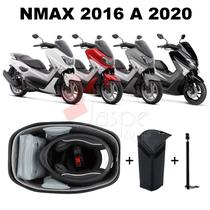 Forração Nmax Baú Forro Premium Cinza + Guidão + 1 Antena