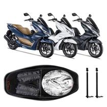 Forração Pcx 160 2023 Forro Premium Preto 2 Antena Divisória