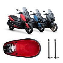 Forração Xmax 250 Forro Vermelho + Divisória G + 2 Antena