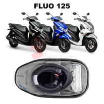 Forração Yamaha Fluo 125 Baú Forro Premium Acessório Cinza Forração Yamaha Fluo 125 Baú Forro Premium Acessório Cinza