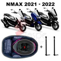 Forração Yamaha Nmax 2021 Baú Forro Premium Azul + 2 Antena