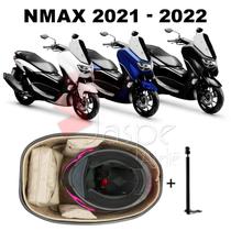 Forração Yamaha Nmax 2021 Baú Forro Premium Bege + 1 Antena