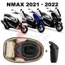 Forração Yamaha Nmax 2021 Baú Forro Premium Bege + Guidão