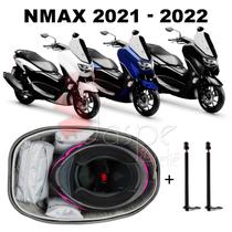 Forração Yamaha Nmax 2021 Baú Forro Premium Cinza + 2 Antena