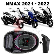 Forração Yamaha Nmax 2021 Baú Forro Premium Preto + Guidão