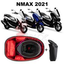 Forração Yamaha Nmax 2021 Forro Premium Vermelho + Guidão