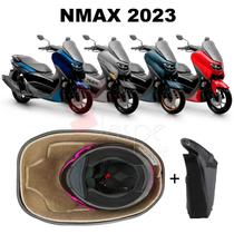 Forração Yamaha Nmax 2023 Connected Baú Forro Bege + Guidão