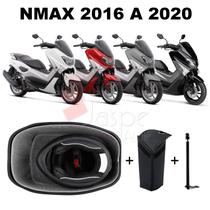 Forração Yamaha Nmax Baú Forro Cinza + Guidão + 1 Antena