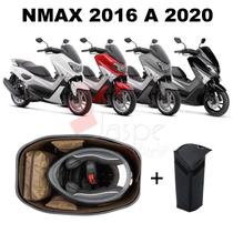 Forração Yamaha Nmax Baú Forro Premium Marrom + Guidão
