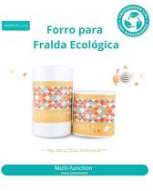 Forrinho Liner Biodegradável para Fralda Ecológica Fibra de Bambu Happy Flute