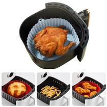 Forro Air Fryer De Silicone Reutilizavel Antiaderente Cozinha