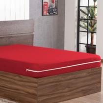 Forro Cama Solteiro Box Capa Colchao Em Malha Zíper Luxo E Forro Cama Solteiro Box Capa Colchao Em Malha Zíper Luxo E