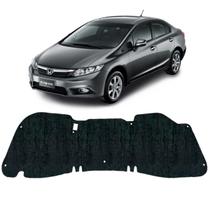 Forro Capo Honda Civic 2012 a 2016 Manta Autocolante Isolante + Presilhas