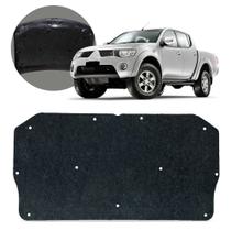 Forro Capô Manta Termo Acústica Antirruído L200 Triton Pajero Dakar 2008 a 2015 Feltro Isolante 5mm Preto Antichamas Grud Gtc 5462