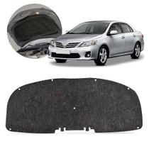 Forro Capô para Corolla 2009 a 2014 Manta Termo Acústica AntirruídoFeltro Isolante 5mm Preto Antichamas Grud Gtc 5588