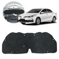 Forro Capô para Corolla 2015 a 2019 Manta Termo Acústica Antirruído Feltro Isolante 5mm Preto Antichamas Grud Gtc 5589