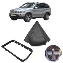 Forro Coifa E Aro Suporte Alavanca Câmbio Automático Bmw X5 1999 A 2006 Forro Coifa E Aro Suporte Alavanca Câmbio Automático Bmw X5 1999 A 2006