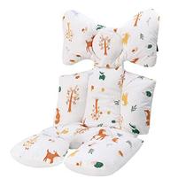 Forro da almofada do assento do bebê para o carrinho de bebê - macio e respirável, 3D Air Mesh algodão universal do carrinho de bebê almofada (animais da floresta)