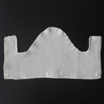 Forro de algodão felpudo lavável para capacete, 9 peças, branco