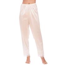 Forro de cetim feminino Pettipants Slip Gaono Silk até o tornozelo
