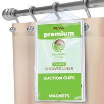 Forro de chuveiro Clean Healthy Living PEVA 180x180cm Taupe Color Forro de chuveiro Clean Healthy Living PEVA 180x180cm Taupe Color