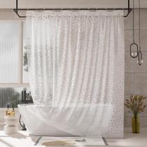 Forro de cortina de chuveiro AmazerBath 100% EVA Clear Cobble 180x180cm Forro de cortina de chuveiro AmazerBath 100% EVA Clear Cobble 180x180cm